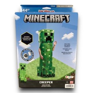 Minecraft Child Creeper Inflatable Halloween Costume One Size Fits Most Mojang